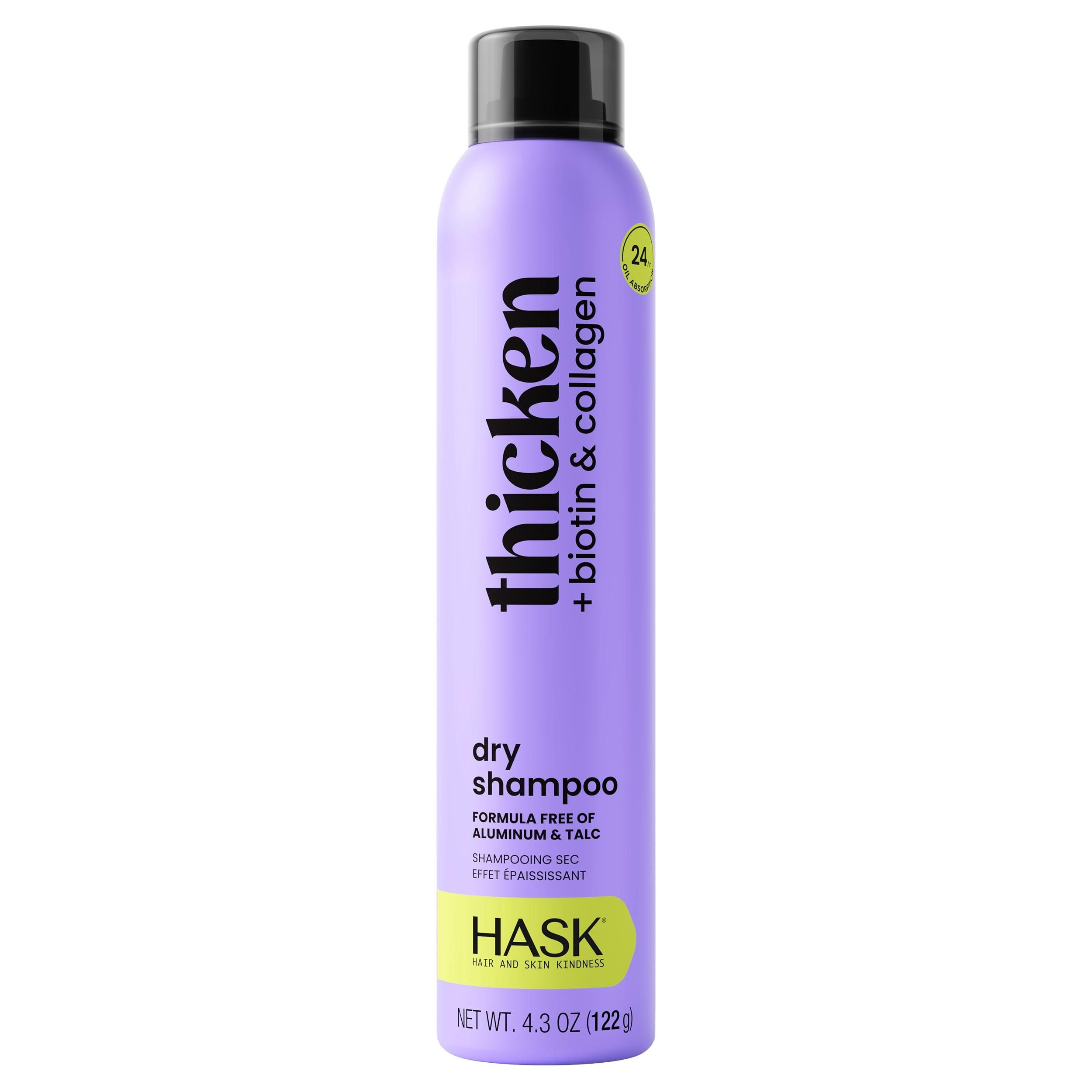 (2 pack) Hask Biotin Boost Thickening Volumizing Dry Shampoo with Collagen, 4.3 oz