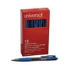 UNIVERSAL Clear Roller Ball Retractable Gel Pen Blue Ink. Medium Dozen 39913