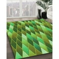 thumbnail image 3 of Ahgly Company Machine Washable Indoor Rectangle Transitional Green Area Rugs, 2' x 5', 3 of 7