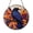 Stained Glass 5.9 Inch, variant on Dark Bird Stained Glass Panel – Autumn Branch Circular Window Decor