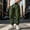 Army Green, variant on Men's Cotton Linen Harem Pants Drawstring Casual Cropped Trousers Lightweight Loose Beach Yoga Pants with Pockets-Army Green-L