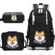 thumbnail image 1 of Set de mochilas Shiba Inu Anime School para niños, 3 piezas, 1 of 1