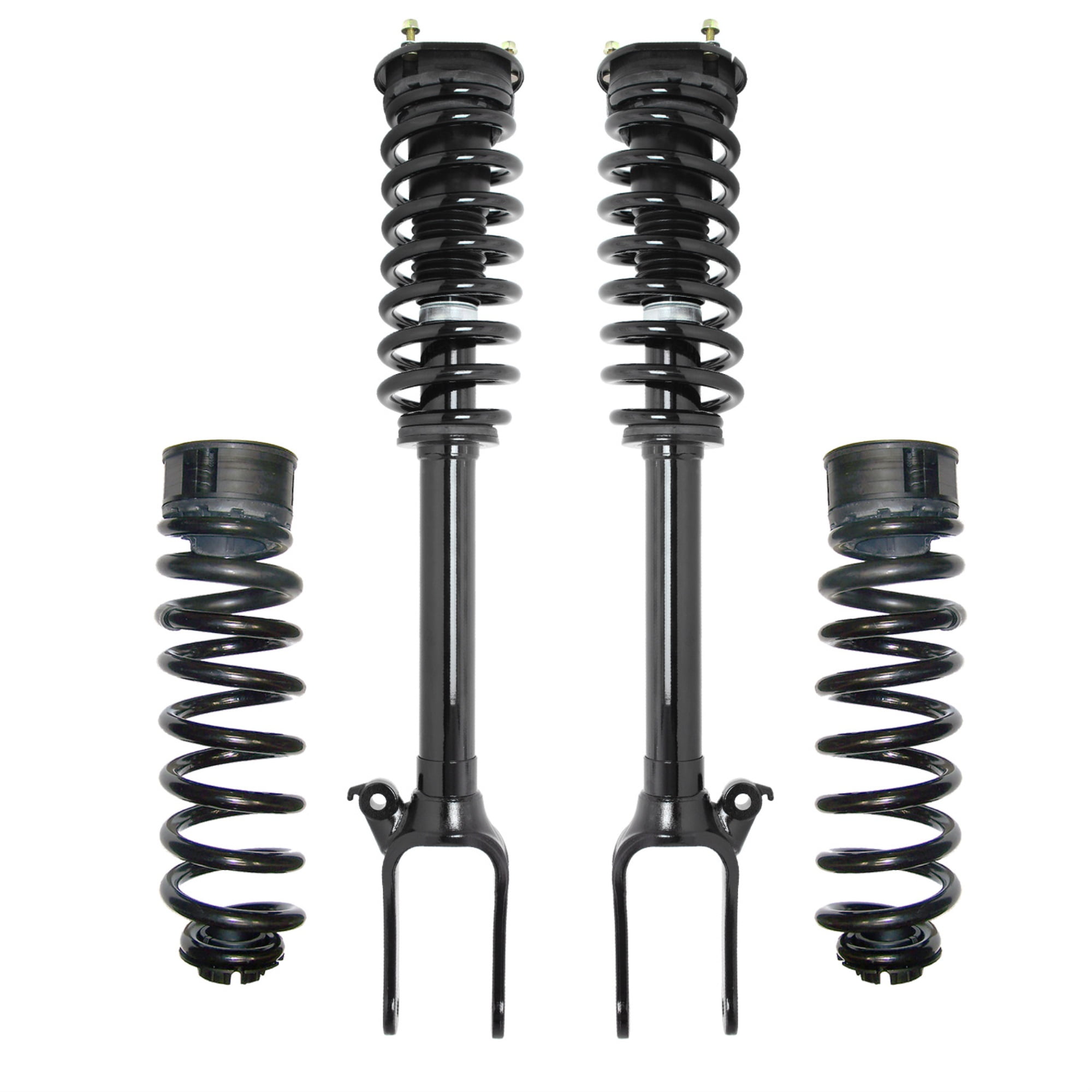 Pair Front Air to Complete Struts & Coil Spring Assemblies Conversion Kit Fits 2008-2012 Mercedes GL550 
