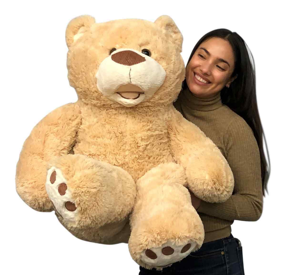 6ft./78" Huge Oversized Dark Brown Teddy Plush Bear Toy Bearskin ONLY! 