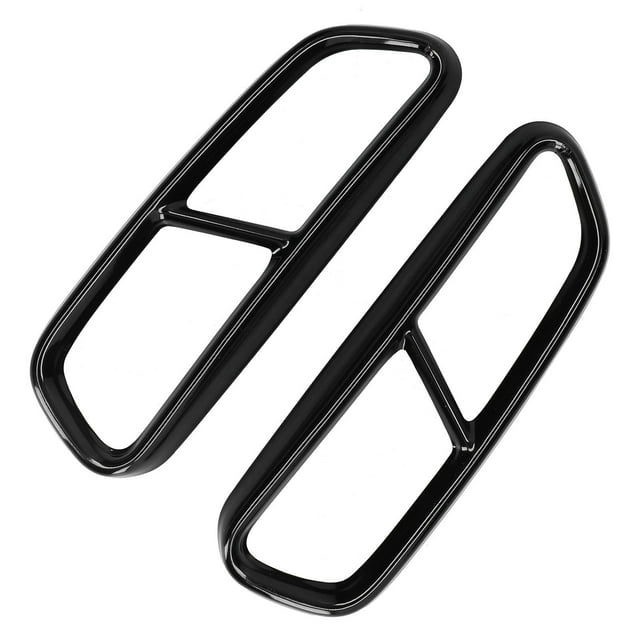 Tail Pipe Frame, Sophisticated Quad Exhaust Tip Cover Gloss Black Practical For Car Replacement For A6 C7 2016-2018