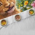 thumbnail image 4 of Manfei Jungle Wildlife Lions Blackout Curtains Set of 2 (52x84 Each),Colorful Flower Floral Window Curtains,Multicolor Natural Botanical Curtains and Drapes For Boys Kids,Luxury Bedroom Decor, 4 of 6