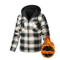 thumbnail image 2 of Dovford Men's Flannel Shirt Jacket Fleece Sherpa Lined Plaid Jackets Coat Full Zip Up Hoodie Winter Outwear, 2 of 6