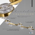 thumbnail image 2 of VONN Milano 39" ETL Certified Integrated LED Aluminum Chandelier - Antique Brass, 2 of 10