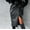Black, variant on YTCAMLO Faux Leather Midi Skirts for Women Fashion Ruched Wrap Skirt High Waisted Zip Back Long Skirts Front Slit Bodycon Pencil Skirt, Black S
