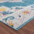 thumbnail image 4 of Ox Bay Blake 5'3" x 7'10" Blue/Gray Mandala Durable Performance Indoor/Outdoor Area Rug, 4 of 5