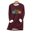thumbnail image 1 of Chandail en Molleton Mode Décontractée pour Femmes Manches Longues Col Rond Blouses & Chemises Costumes d'Halloween pour Filles en Liquidation, 1 of 3