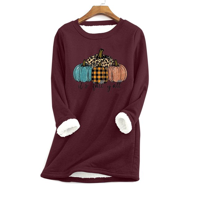 Chandail en Molleton Mode Décontractée pour Femmes Manches Longues Col Rond Blouses & Chemises Costumes d'Halloween pour Filles en Liquidation