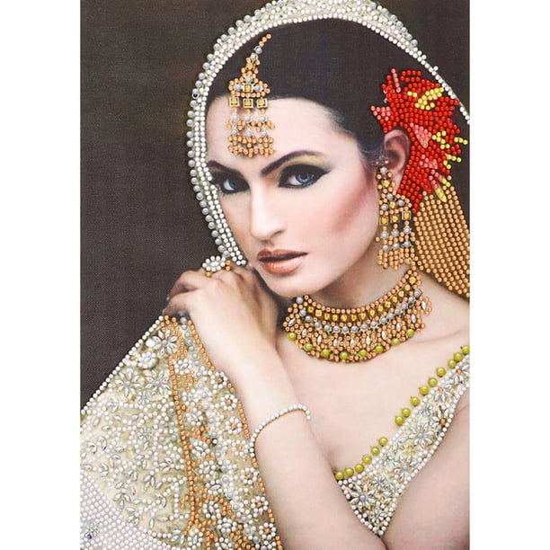 Wdftyju Diamante de forma especial de la serie de personajes de dama india (YK060) Wdftyju 5uk5th7er0ty1kn2D03