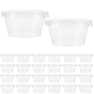 100set 75ml Plastic Dipping Sauce Disposable Small Container Cups Lids  Takeaway