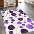 thumbnail image 3 of Purple Polka Dots 3'x5' Washable Rug, Modern Abstract Art Non-Slip Area Rugs for Entryway Kitchen Classroom, StainResistant Dorm Throw Carpet, Low Pile Soft Indoor Floor Mat Geometric, 3 of 9