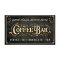 thumbnail image 2 of Coffee Black Vintage Pattern Style Kitchen Mat Water Proof Non-Slip, Absorbent Mats Set Of 2 for Sink Waterproof Runner Rug for Laundry Room,kitchen Mats 17.7x24+17.7x48inch, 2 of 7