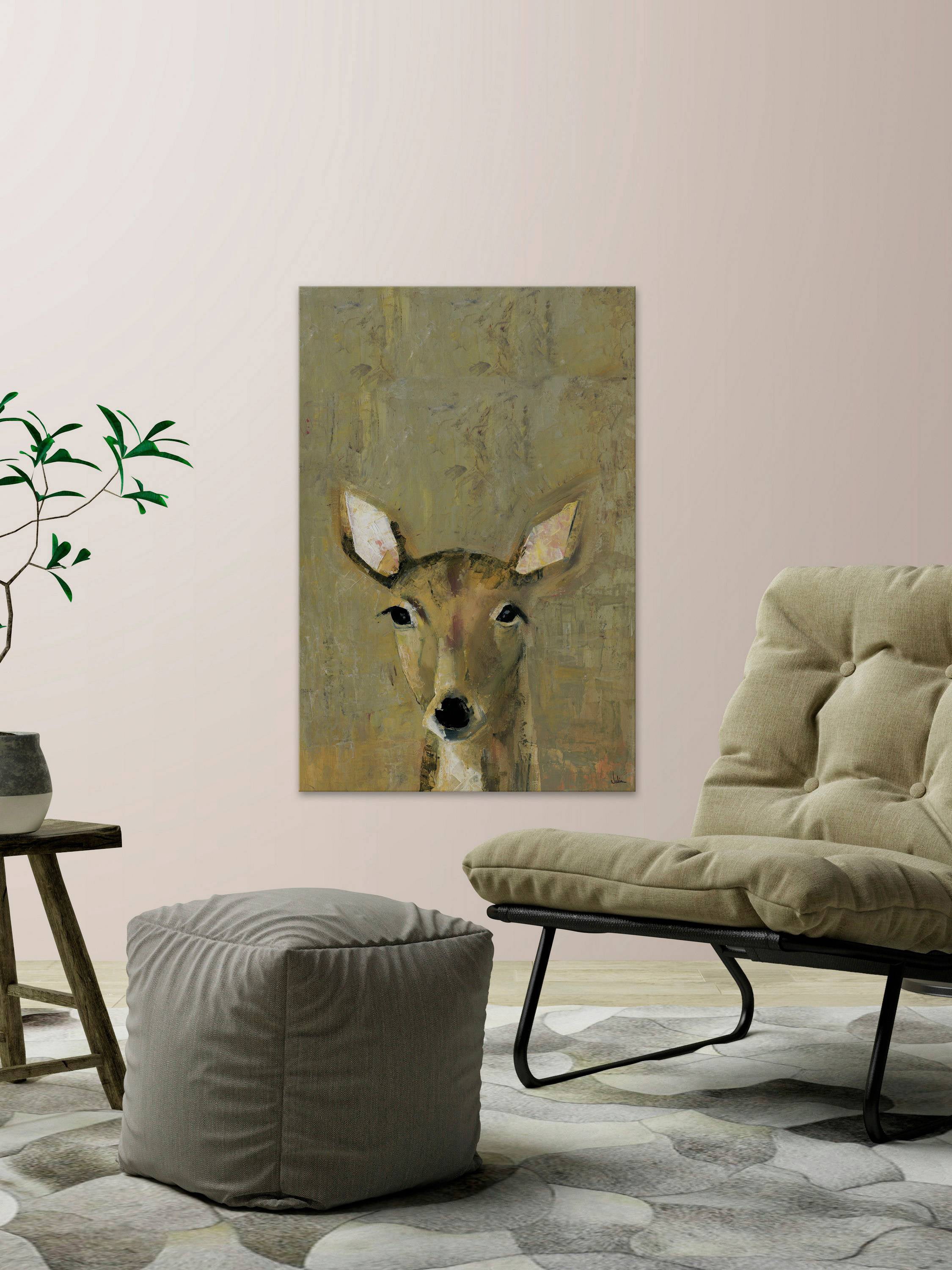 Oh My Deer Painting Print on Wrapped Canvas