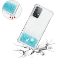 thumbnail image 5 of Compatible with Samsung Galaxy A52 5G Case Glitter Liquid Cute Clear Phone Case Floating Quicksand Shockproof Protective Bumper Silicone TPU Case for Samsung Galaxy A52 5G Star Blue YB, 5 of 12