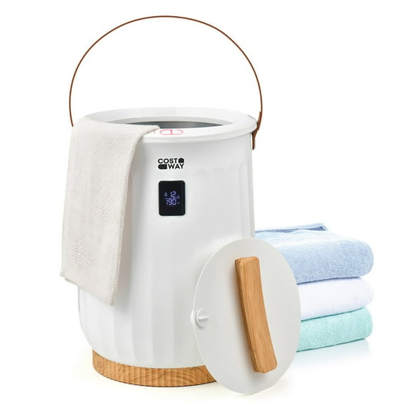 YYAo Apartments Dryer, Laundry Dryer, Luxury Bucket Towel Warmer with 4 Timer Settings and Portable Handle-White