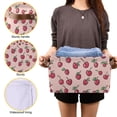 thumbnail image 3 of Yayeee 2 Pack Canvas Storage Basket with Handles for Shelves Fabric Bins Closet Organizer, Cherries Pattern, 3 of 8