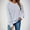 Gray, variant on Women's Drop Shoulder Zipper Hoodie Circular Neck Long Sleeve Solid Fall Fashion​​