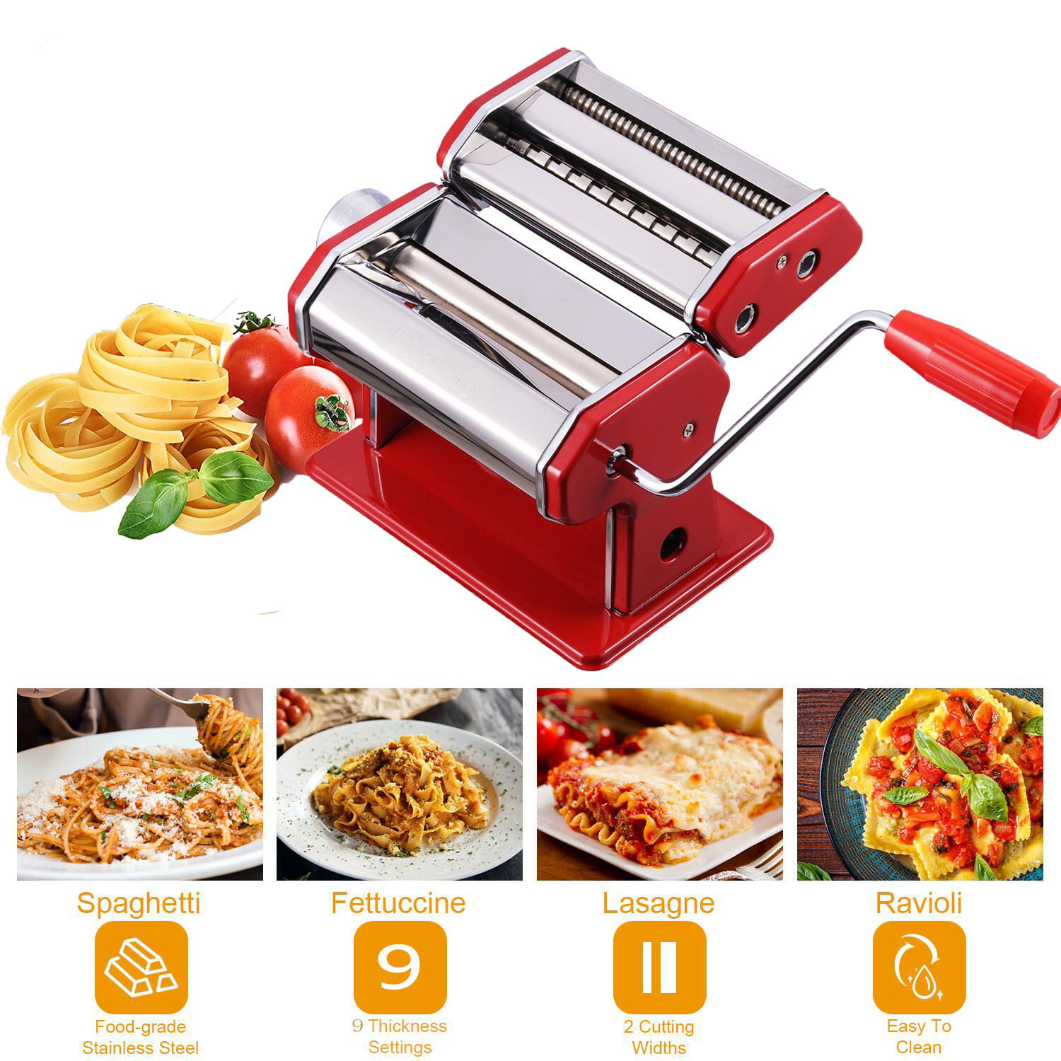 Plastic Pasta Noodle Maker Fruit Juicer Press Spaghetti NEW Machine Kitchen F5Z8 