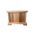 thumbnail image 2 of Wood Country Square Patio Planter - unstained, 2 of 8