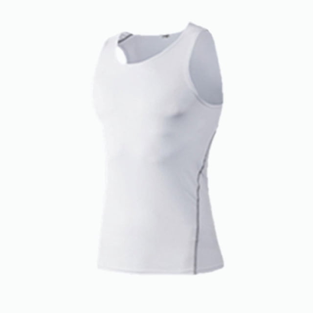 Chaleco deportivo ajustado para hombre, de secado rápido, transpirable, elástico, ropa interior deportiva para correr, camiseta interior para entrenamiento corporal, top de fitness