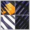 thumbnail image 3 of Toyvian Drawing Oil Paint Brush Set Blue Wood 10Pcs Back to School, 3 of 8