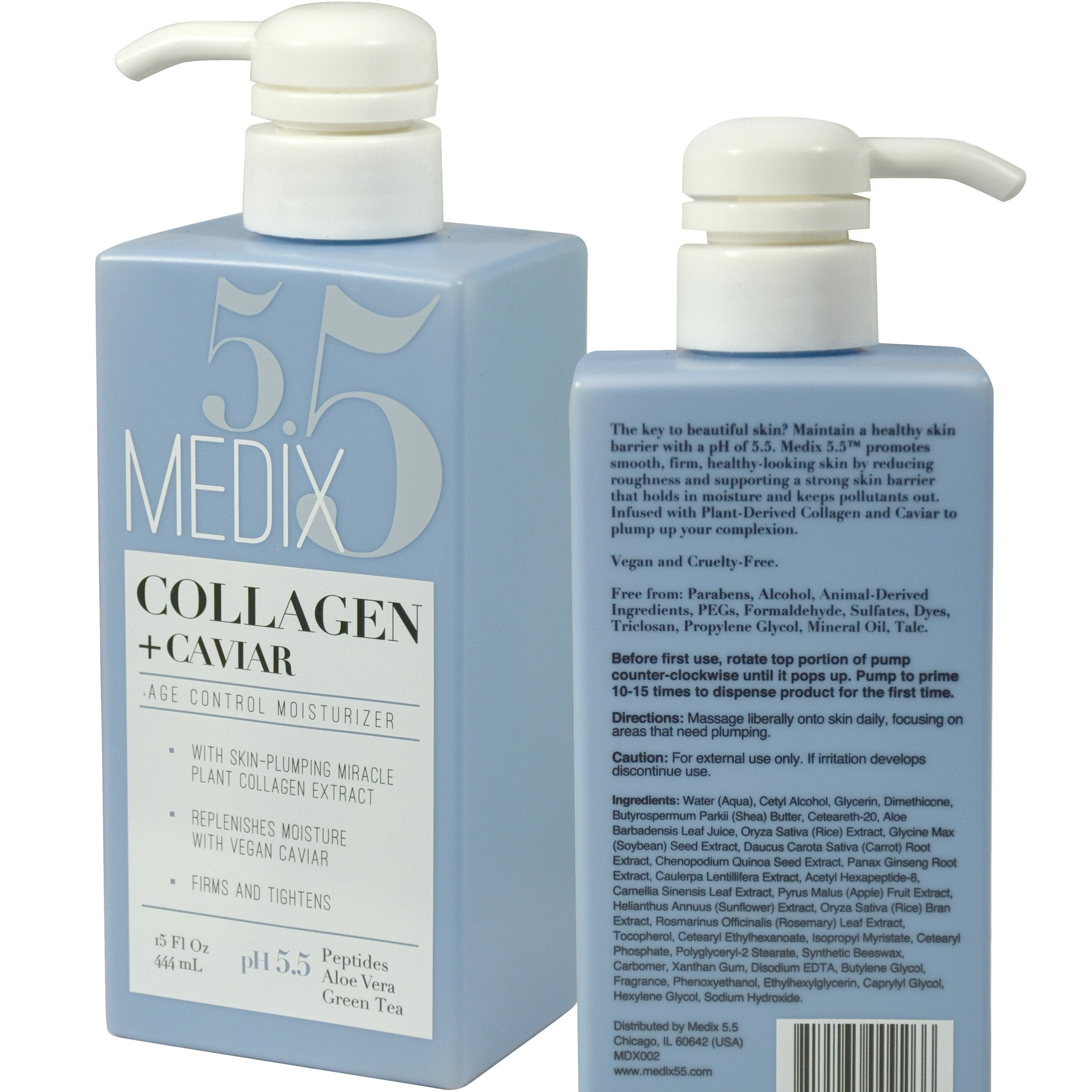 Medix 5.5 Collagen Cream with Caviar. AntiAging Moisturizer Firms And