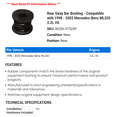 thumbnail image 2 of Rear Sway Bar Bushing - Compatible with 1998 - 2003 Mercedes-Benz ML320 3.2L V6 1999 2000 2001 2002, 2 of 2