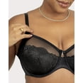 thumbnail image 4 of Curvy Couture Women's Plus Size Luxe Lace Balconette Bra – Supportive & Comfortable Lingerie, 4 of 6