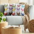 thumbnail image 5 of Ambesonne Cartoon Throw Pillow Cover 2 Pack, Smiling Ladybugs Set, 20", Multicolor, 5 of 7