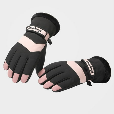 

Driving Gloves Men Knit Gloves Cloth Gloves Womens Work Gloves Workout Gloves Women Cotton Womens Gloves Women s cold protection and warm winter outdoor riding and skiing non- water Black One Size
