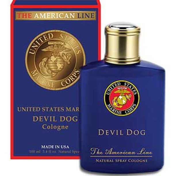 Parfumologie Us Marine Corps Devil Dog Cologne Spray for Men, 3.4 Ounce
