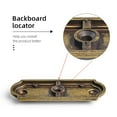 thumbnail image 6 of Goo-Ki Oval Antique Brass Cabinet Knobs with Square Backplate, Zinc Alloy Cabinet Handles Hardware for Cupboard,Dresser & Drawer, 6 Packed, 6 of 6