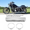 thumbnail image 4 of Heat Exhaust Pipe Heat Shield Chrome Plate for Universal Motorcycle 50-70mm/2.0-2.76in, 4 of 7