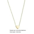thumbnail image 3 of Uinagy Collier Amour Lettres Anglaises Simples et à la Mode en Forme de Cœur Diamant, 3 of 3