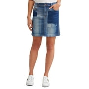 EV1 from Ellen DeGeneres Alex Patchwork Denim Skirt Women's