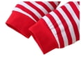 thumbnail image 6 of eczipvz My 1st Christmas Outfits Christmas Baby Boy Outfit Baby Boy Clothes Infant Romper Red Striped Pants Hat 3Pcs Red,12-18M, 6 of 9