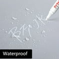 thumbnail image 5 of Juego de rotuladores blancos, bolígrafo de Gel blanco resistente al agua aceitoso de 2,0mm, marcador para bocetos de grafiti, papelería, escritura, suministros escolares, pincel, 5 of 5