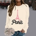 thumbnail image 2 of Tiweut Hoodies Women Letter Print Pullover Long Sleeve Crewneck Sweatshirt Athletic Tops, 2 of 4