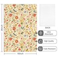 thumbnail image 2 of 2 Pcs Pioneer Flower Floral Print Pattern Kitchen Towels, Funny Microfiber Dish Towel Set, 18" X 26" Tea Towels, 2 of 6