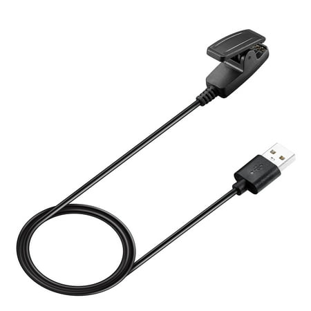 Garmin Ac Charger - Smart Watch Charging Clip USB Cable Portable Charger Data Cable for Garmin Vivomove HR/ Approach S20/ Forerunner 735XT/ 235/ 230/ 630/ 35 Intelligent Watches Support Data Transmission