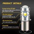 thumbnail image 2 of Ruiandsion P13.5S Camping Emergency Outdoor Lighting LED Bulb,10-30V(12V 18V 24V) Wide Voltage,White 500LM for Bike Light Flashlight,Pack-2, 2 of 8