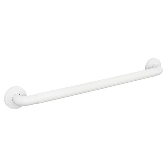 Evekare White Bathroom Grab Bar, 24 inch ABS