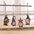 thumbnail image 4 of JYYYBF 4Pcs Christmas Tree Ornament, Cute Decorative Hanging Wood Ornament Art Craft for Christmas Party, 4 of 7