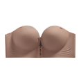 thumbnail image 2 of Wireless Bras for Women JIANLAI Front Closure Underwire Support Bra, Removable Adjustable Thin Strap Seamless Bra, Multiway Daily Evening Outfit Support Bra, 2 of 3
