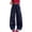 Navy, variant on KAUOD Teen Girls Wide Leg Sweatpants Spring Flower Embroidery Baggy Cute Barrel Pants Fall Trendy Casual Joggers Pants