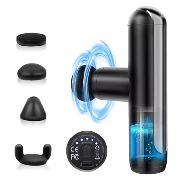 MJK Pro Mini Massage Gun Pocket Size for Neck and Back Massager, Handheld Deep Tissue Powerful Portable Massage Gun Ultra Small & Quiet